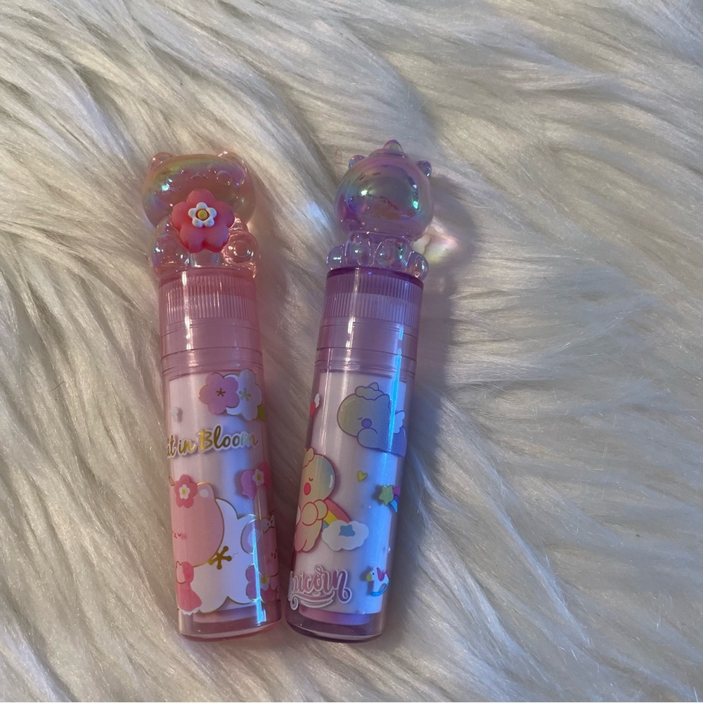 NEW Cute Pink Cat and Purple Unicorn Erasers